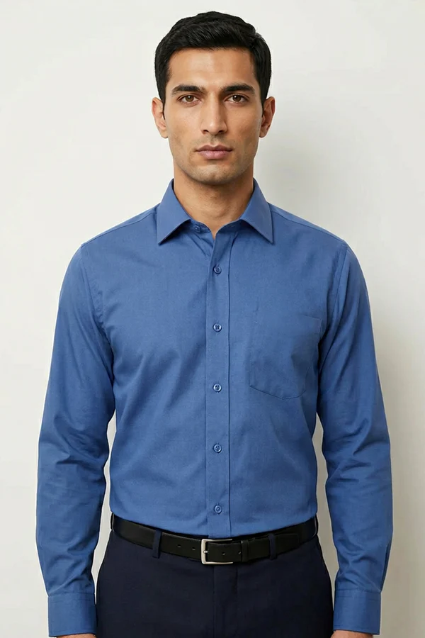 ROYAL BLUE PLAIN FORMAL SHIRT