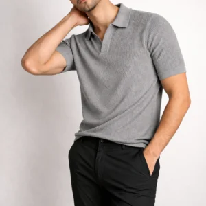 Honeycomb Polo Grey