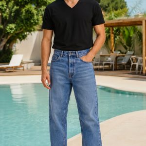Denim Jeans - Dark Blue Wash